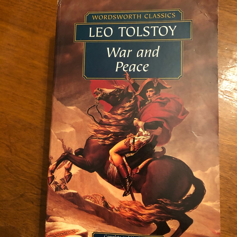 'War and Peace' Coffee Table Book - Brown Cover
